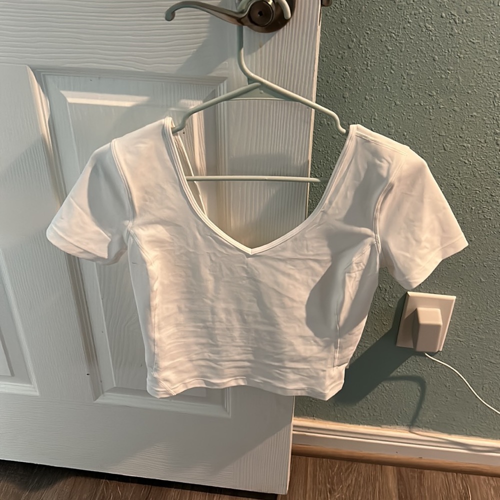White Lulu Align Shirt